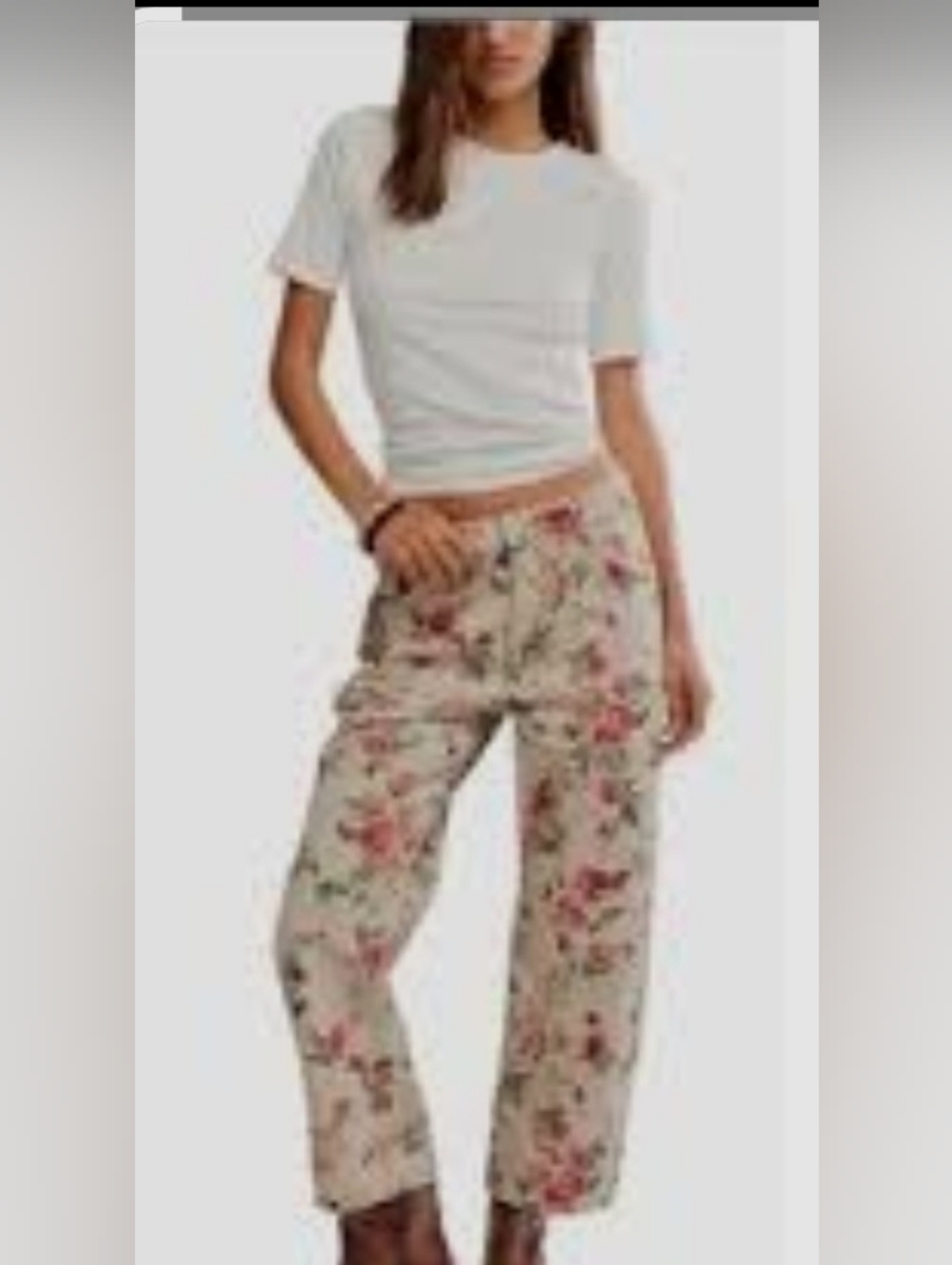 We The Free Deep Trance Boyfriend , NWT, 30, Floral Wallpaper Print, Gorgeous - Picture 2 of 4
